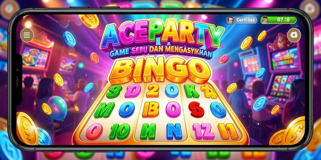 Tampilan gameplay seru dalam permainan Bingo ACEPARTY.