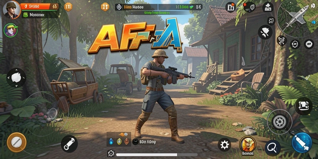 Tampilan gameplay AFAF menunjukkan simulasi kehidupan yang menarik.