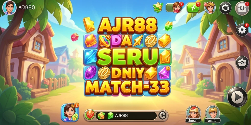 Gameplay seru AJR88 dengan tantangan Match-3 yang menyenangkan.
