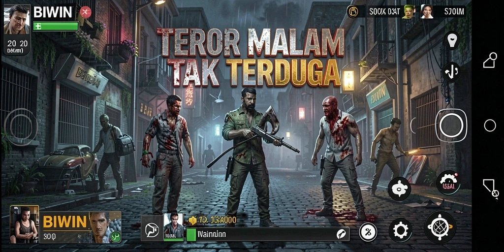 Tangkapan layar gameplay BIWIN yang menegangkan dan menyeramkan.