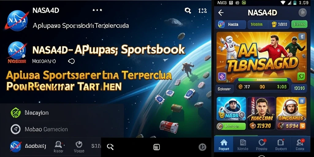 Tampilan utama aplikasi NASA4D dengan berbagai pilihan taruhan.