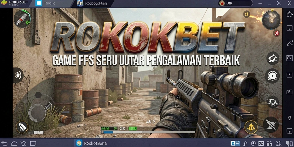 Gameplay ROKOKBET yang intens dan menegangkan dalam dunia FPS.