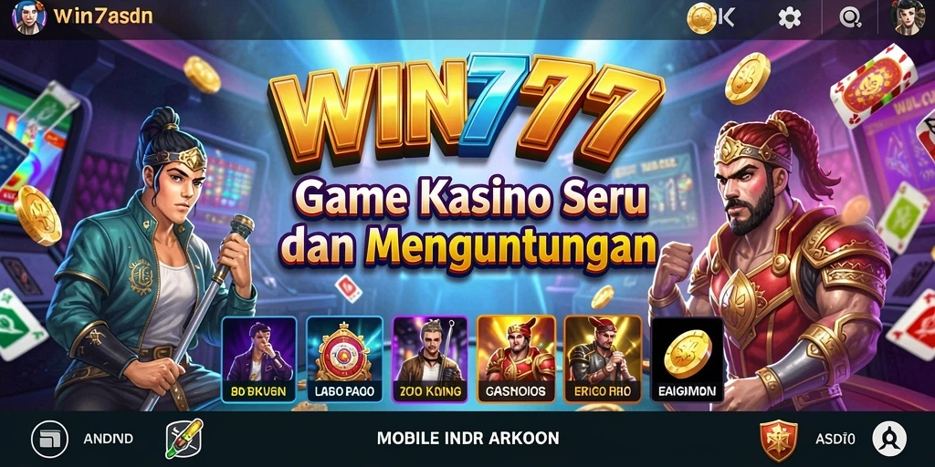 Tampilan gameplay menarik dan mendebarkan dari WIN777.