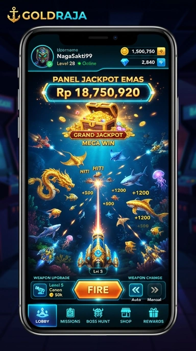Tampilan antarmuka aplikasi goldraja yang modern dan user-friendly.